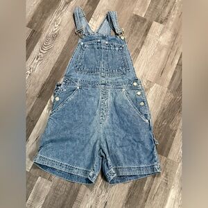 The Blues - denim shortalls, relaxed fit with adjustable straps